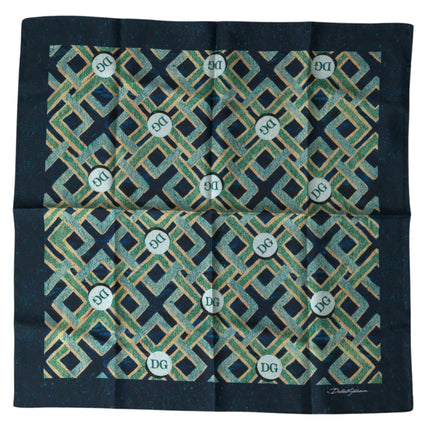 Elegant Multicolor Silk Square Scarf