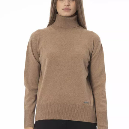 Maglione chic beige lana-cashmere dolcezza