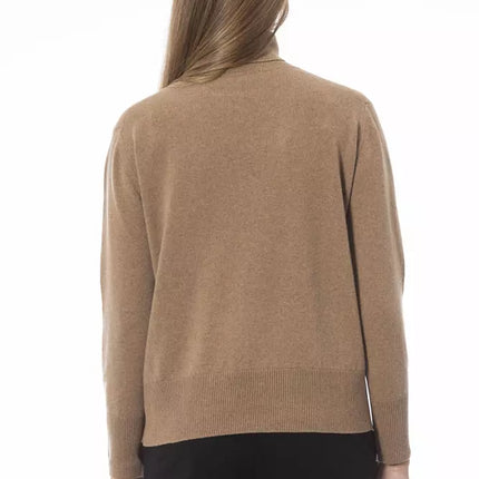 Maglione chic beige lana-cashmere dolcezza