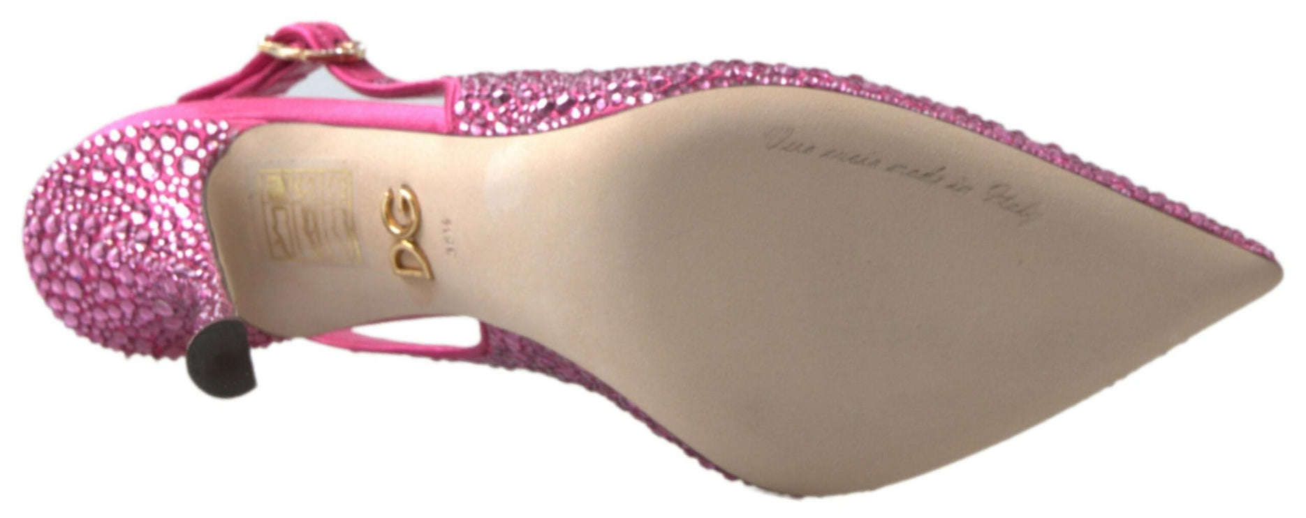 Eleganti tacchi slingback in miscela di seta rosa