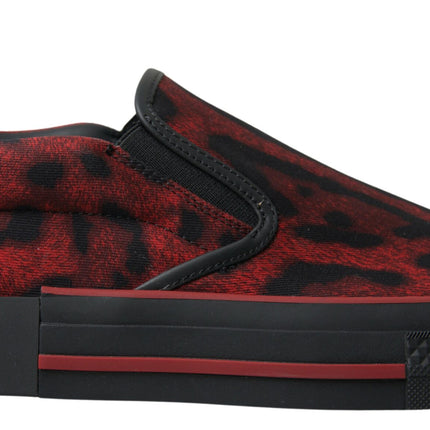 Chique luipaardprint loafers sneakers