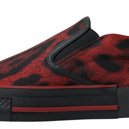 Chique luipaardprint loafers sneakers