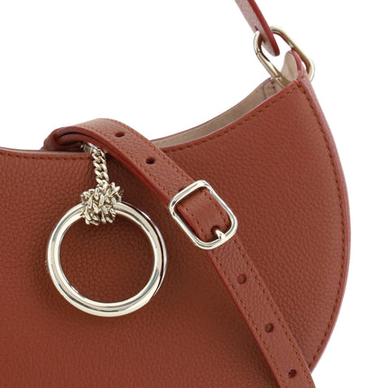 Bolso pequeño de piel Arlène marrón sepia