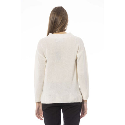 Maglione accogliente per vulcano beige chic