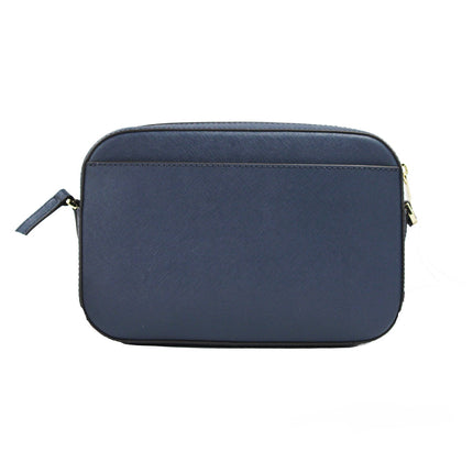 Jet Set Bolso grande East West Navy de piel con cremallera y cadena Bolso Crossbody