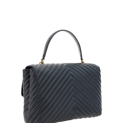 Elegante bolso negro de piel de becerro