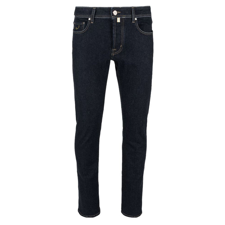 Elegante Slim Fit Dark Blue Designer Jeans