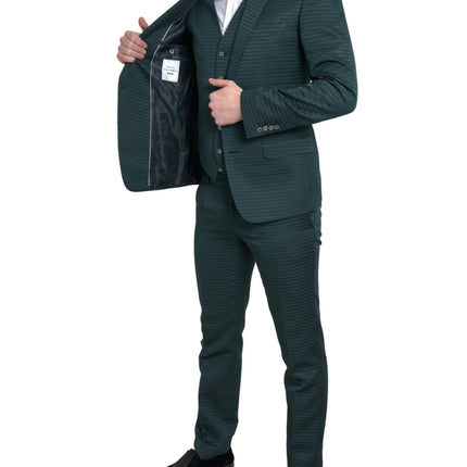 Emerald Elegance Slim Fit 3 pièces