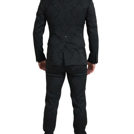 Traje de martini negro elegante Slim Fit Black