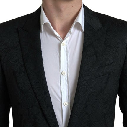 Traje de martini negro elegante Slim Fit Black