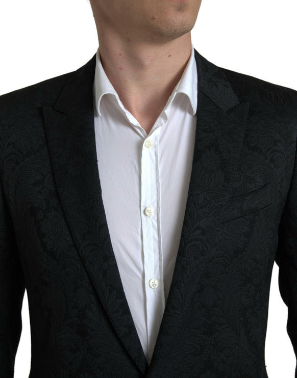 Traje de martini negro elegante Slim Fit Black