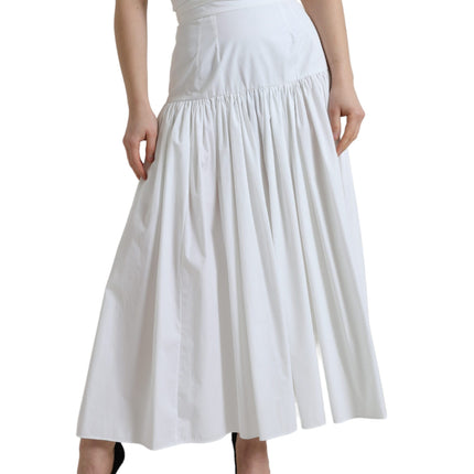 Elegante high taille katoenen maxi rok