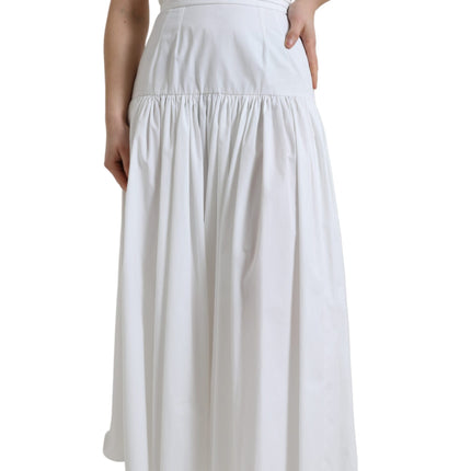 Elegante high taille katoenen maxi rok