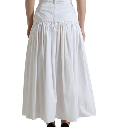 Elegante high taille katoenen maxi rok