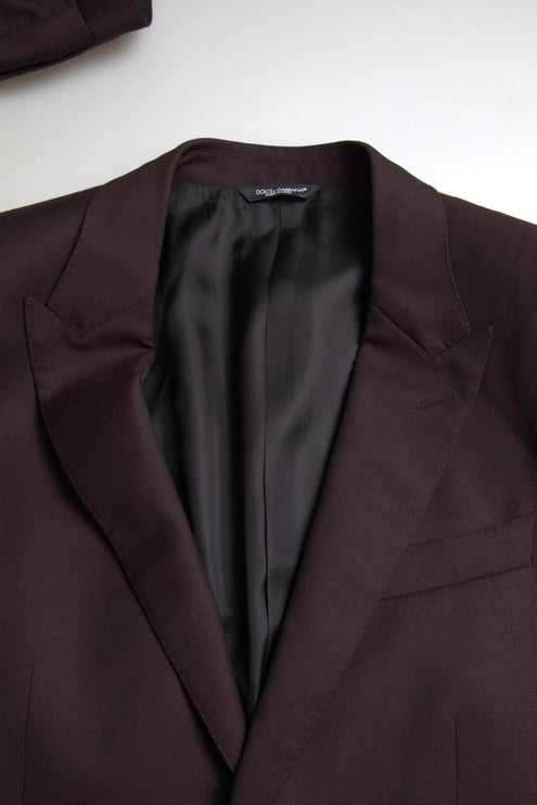 Maroon Martini Slim Fit Traje de 2 piezas