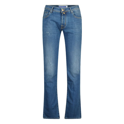 Jeans desteñidos de Fit Casual Slim elevado