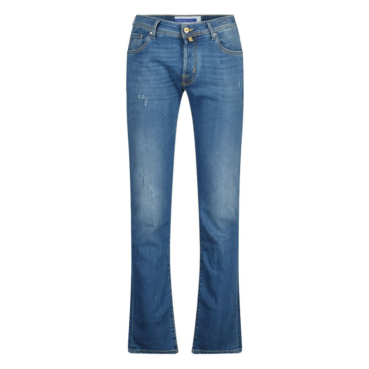 Jeans desteñidos de Fit Casual Slim elevado