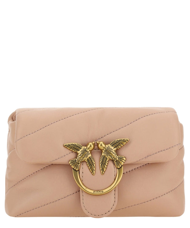 Bolso Chic Blush Quilted Crossbody Love Puff