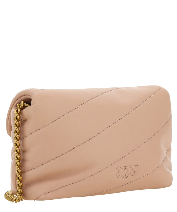 Bolso Chic Blush Quilted Crossbody Love Puff