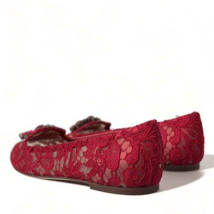 Elegante bloemen kanten Vally Flats