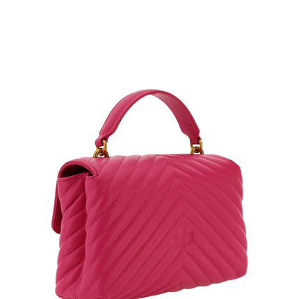 Minibolso de piel acolchada rosa chic