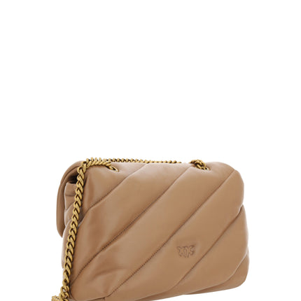 Elegante bolso acolchado de piel de becerro