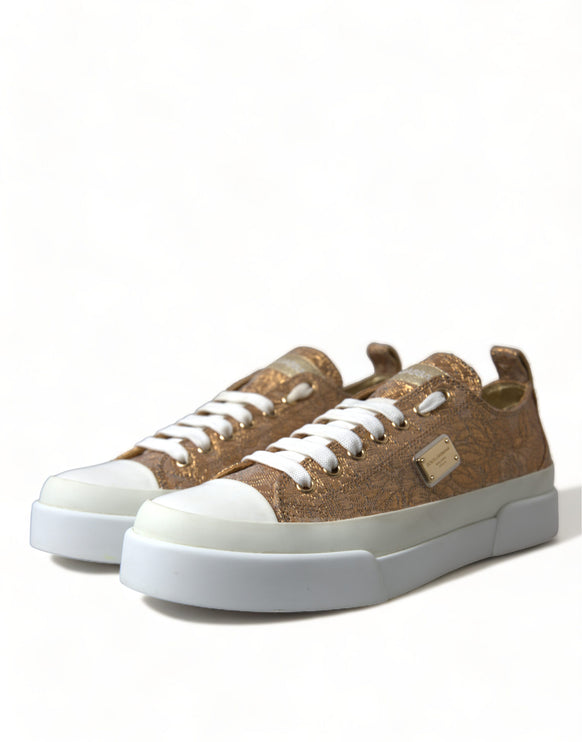 Eleganti sneaker a basso contenuto di oro oro - calzature comfort chic