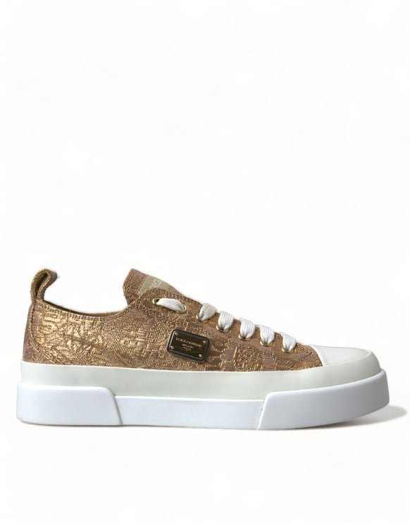 Eleganti sneaker a basso contenuto di oro oro - calzature comfort chic