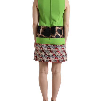 Chique Apple Green Shift -jurk