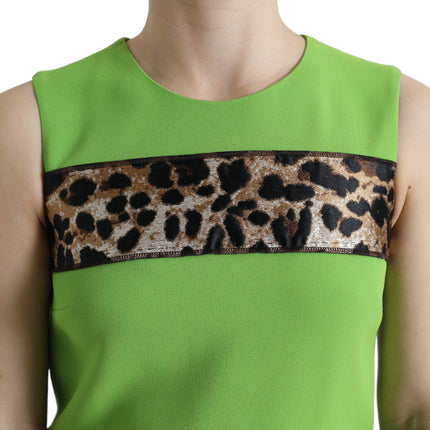 Chique Apple Green Shift -jurk