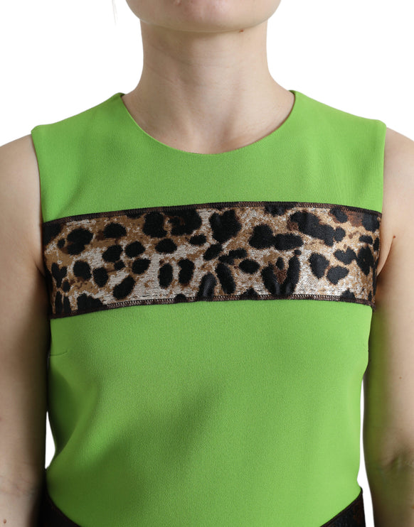 Chique Apple Green Shift -jurk