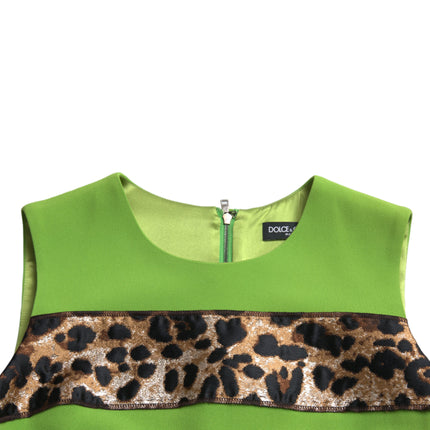 Chique Apple Green Shift -jurk