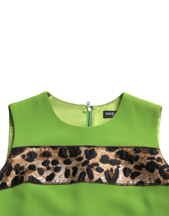 Chique Apple Green Shift -jurk