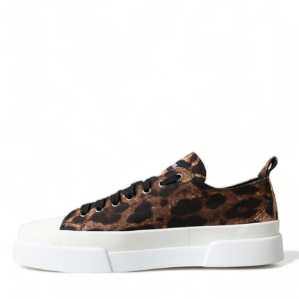 Elegantes zapatillas de deporte informal con estampado de leopardo