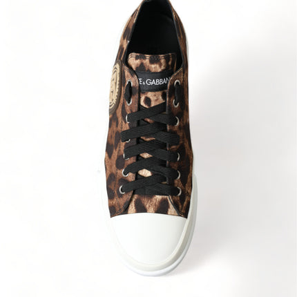 Elegantes zapatillas de deporte informal con estampado de leopardo