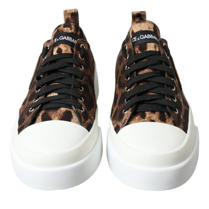 Elegantes zapatillas de deporte informal con estampado de leopardo