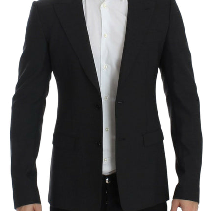 Blazer élégant en laine gris gris