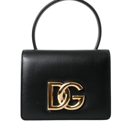 Elegant Black Leather Belt Bag with Gold Accents