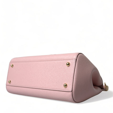 Chic Pink Sicily Leather Shoulder Bag