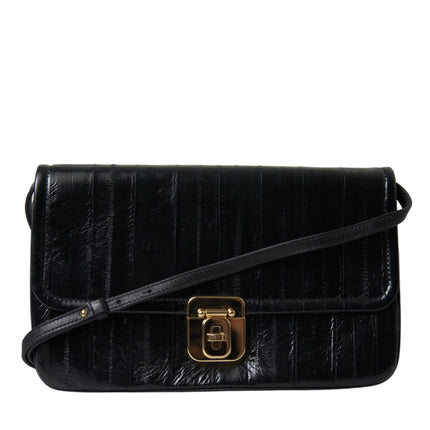 Elegant Eelskin Leather Shoulder Bag