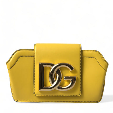 Exquisite Yellow Leather Eyewear Case