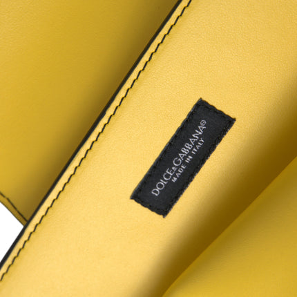 Exquisite Yellow Leather Eyewear Case