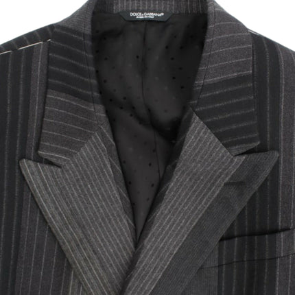 Élégant blazer mince en laine gris gris