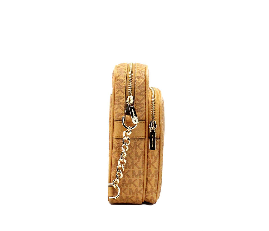 Jet Set Cider PVC Vuelo Cuero Norte Sur Cadena Crossbody Bolsa