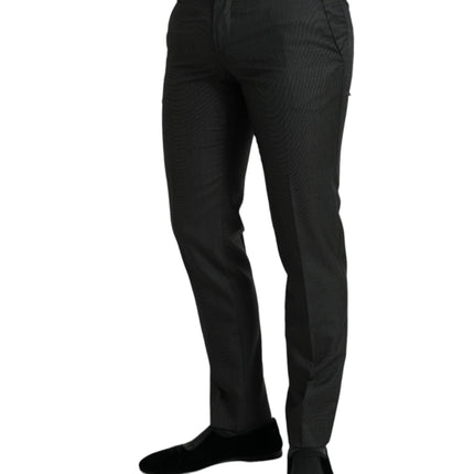 Elegantes pantalones de vestir de gris oscuro de color gris oscuro