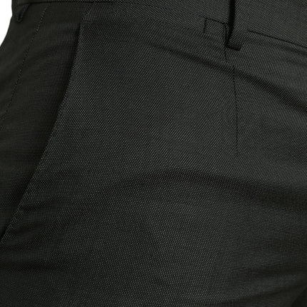 Elegantes pantalones de vestir de gris oscuro de color gris oscuro