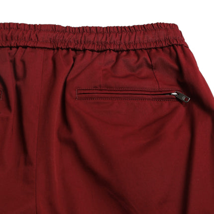 Maroon Cotton Stretch Jogger Pants