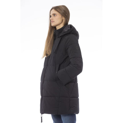 Elegant Black Down Jacket voor chique warmte