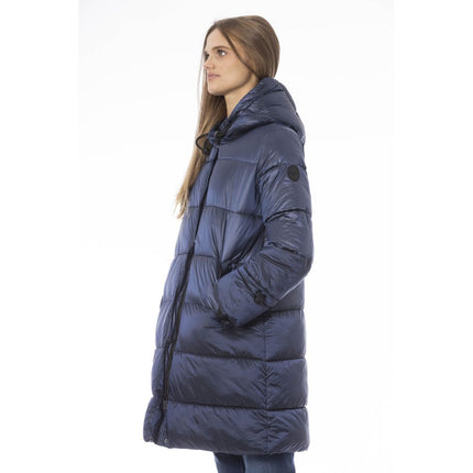 Veste longue bleu clair