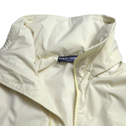 Elegant Yellow Windbreaker Jacket